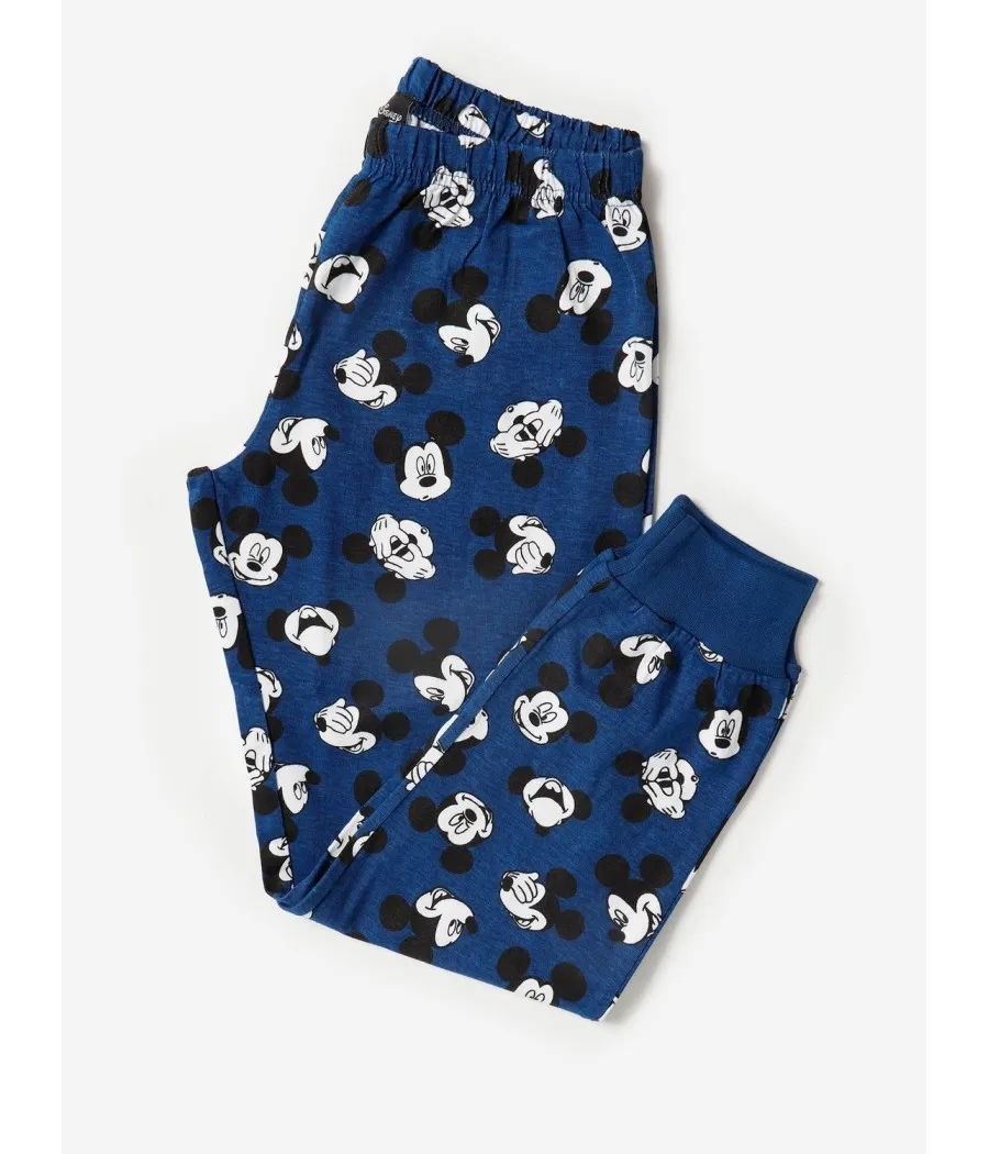 Pijama niño invierno Disney Tween Mickey Sport azul algodón