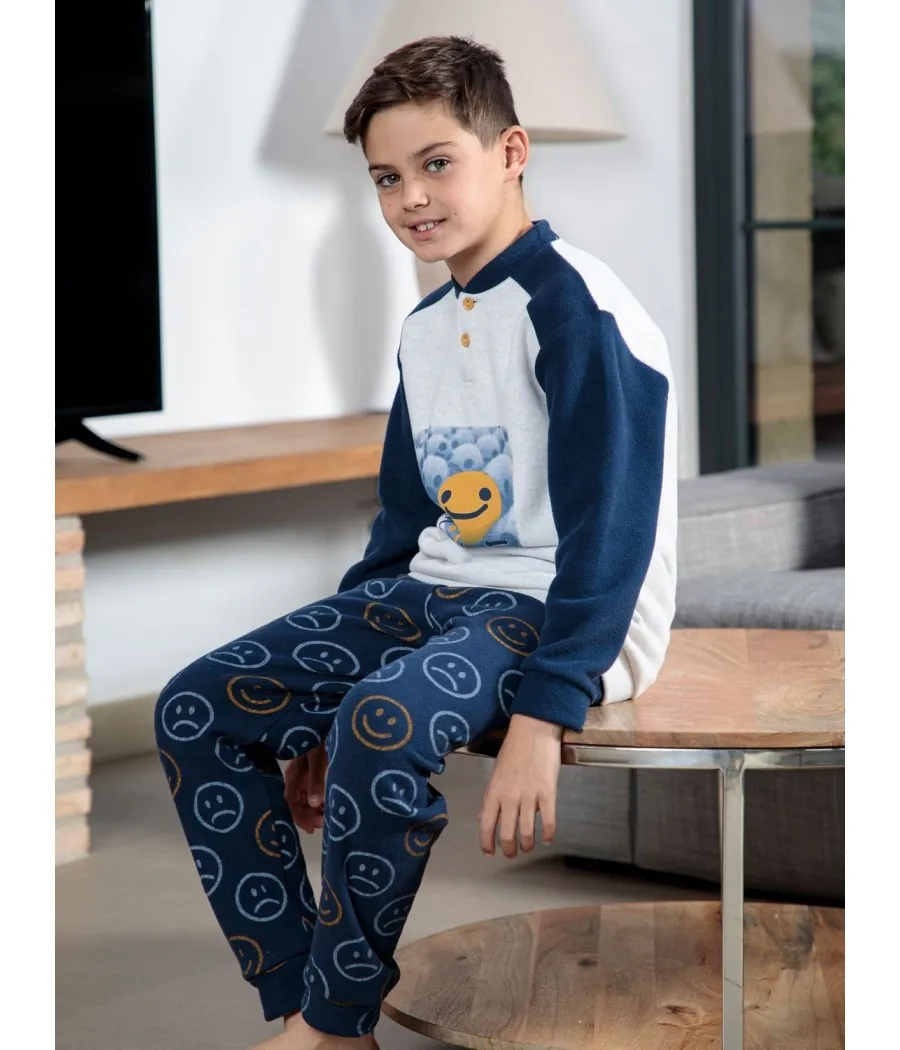 Pijama térmico niño invierno Muslher Smile punto Milano