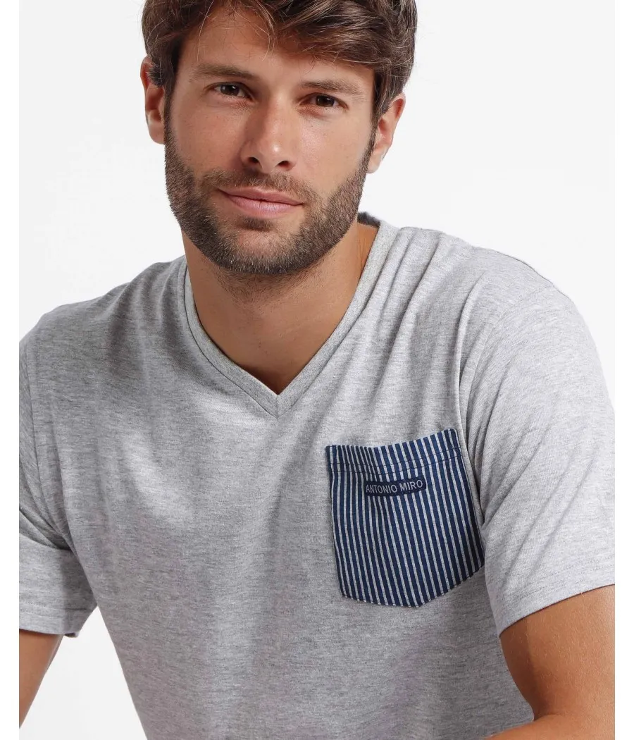 Pijama verano hombre Antonio Miro Travel algodón tallas grandes