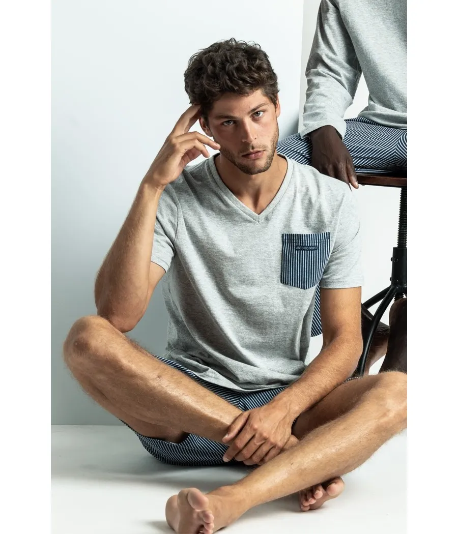 Pijama verano hombre Antonio Miro Travel algodón tallas grandes
