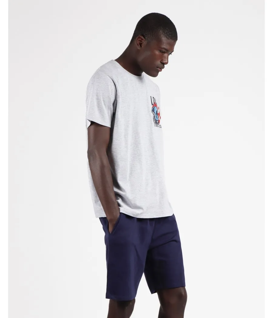 Pijama verano hombre Lois Motorcycles bolsillos