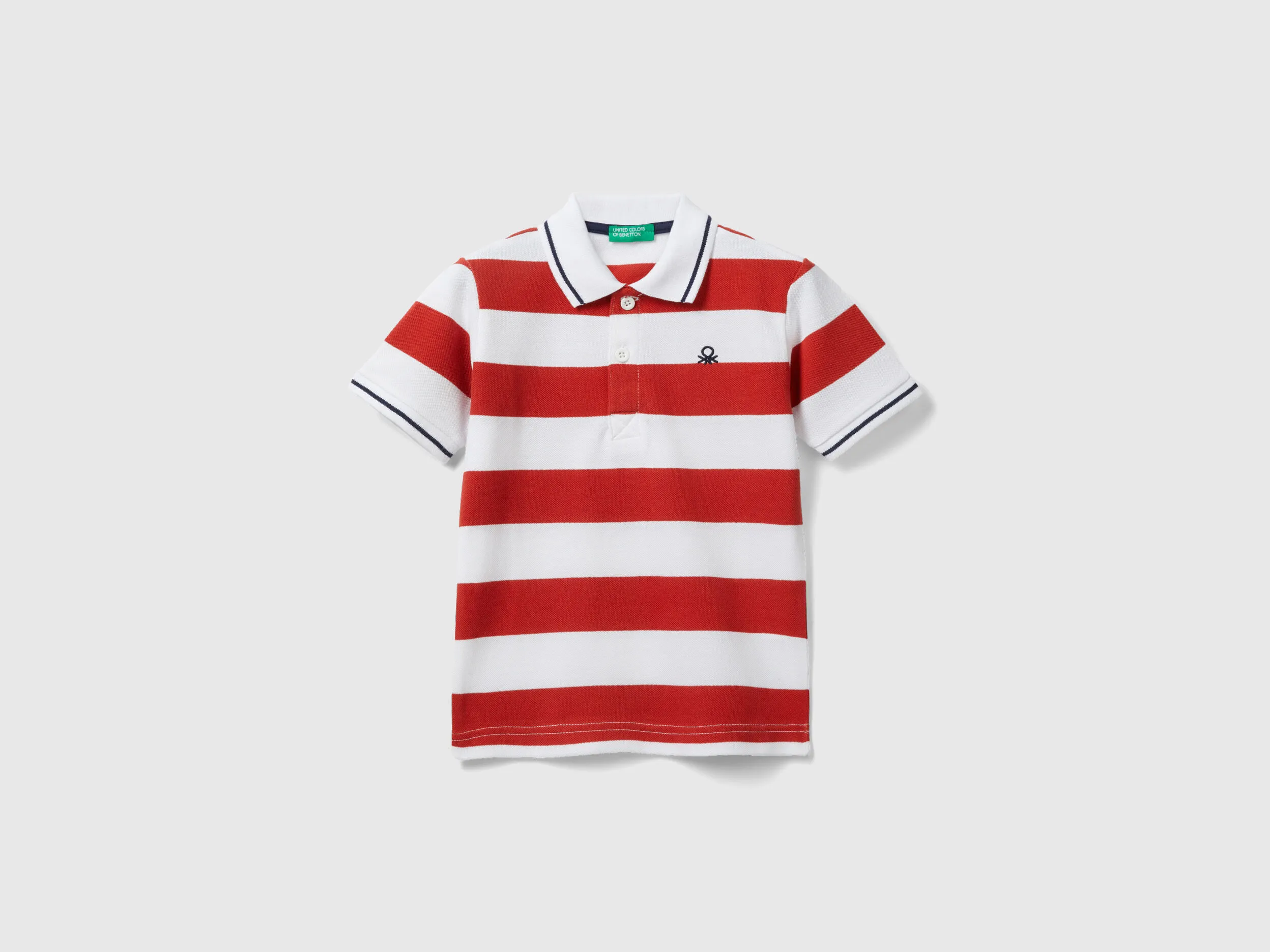 Polo de manga corta de rayas