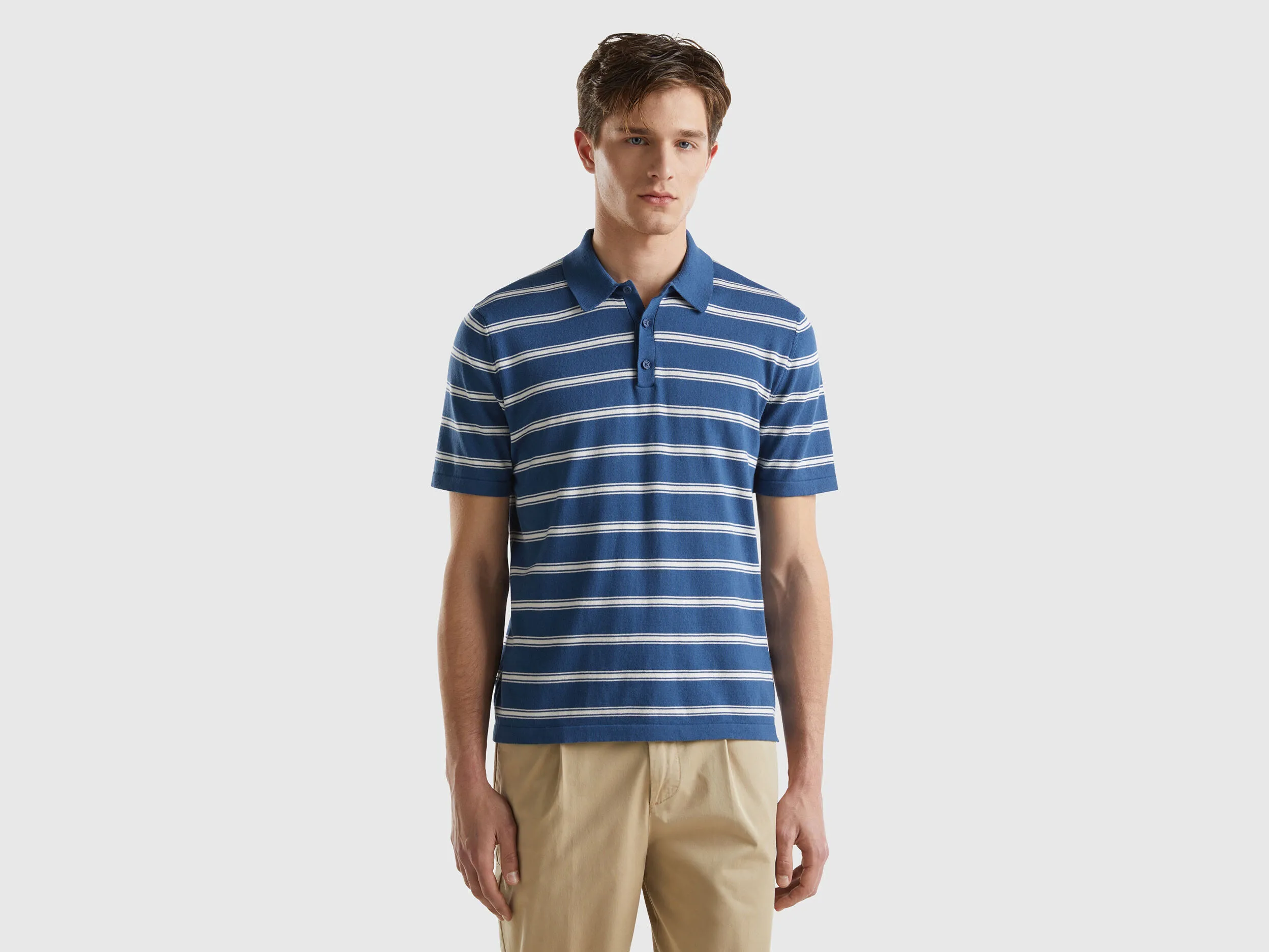 Polo de punto a rayas