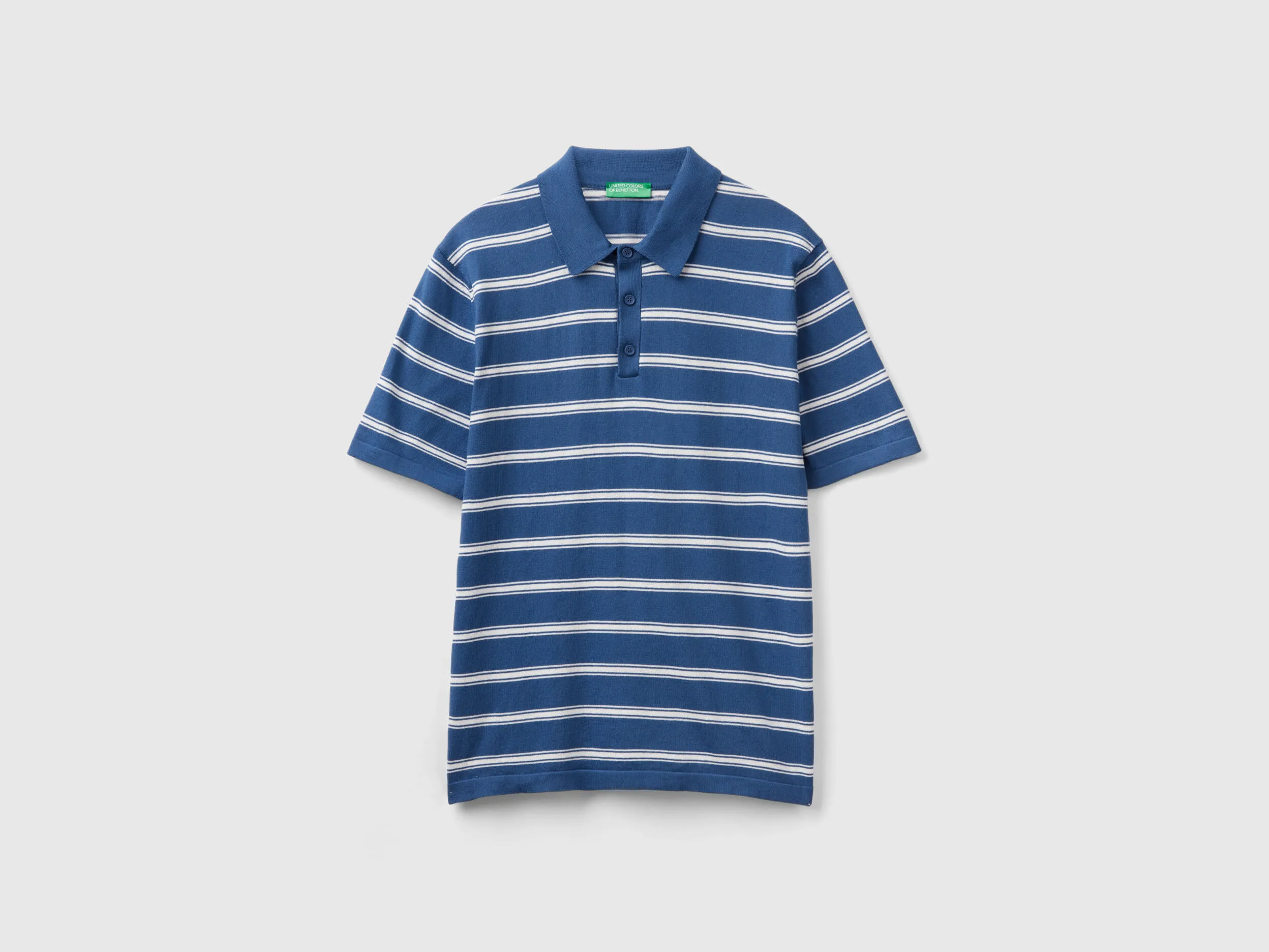 Polo de punto a rayas