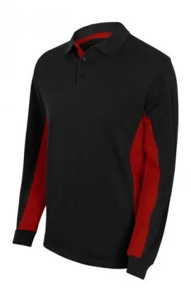 POLO DE TRABAJO MANGA LARGA COMBINADO CON CONTRASTES