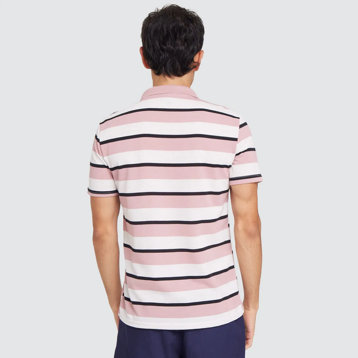 Polo Para Hombre Estampado Rayas