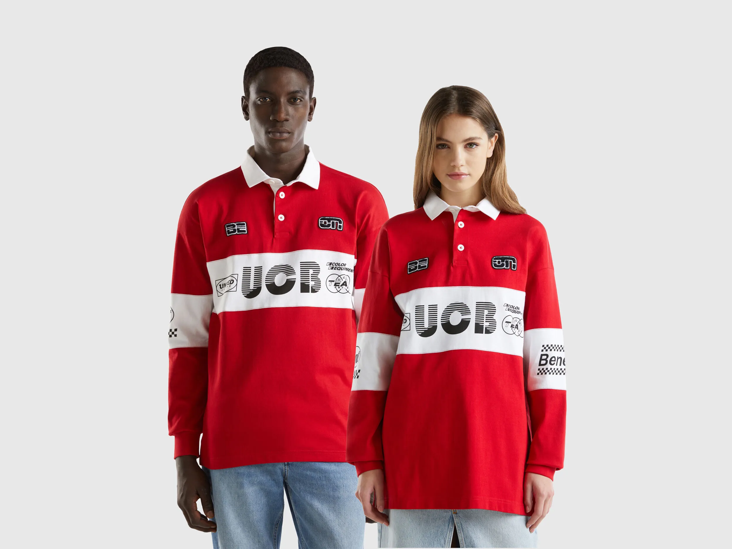 Polo rojo de rugby