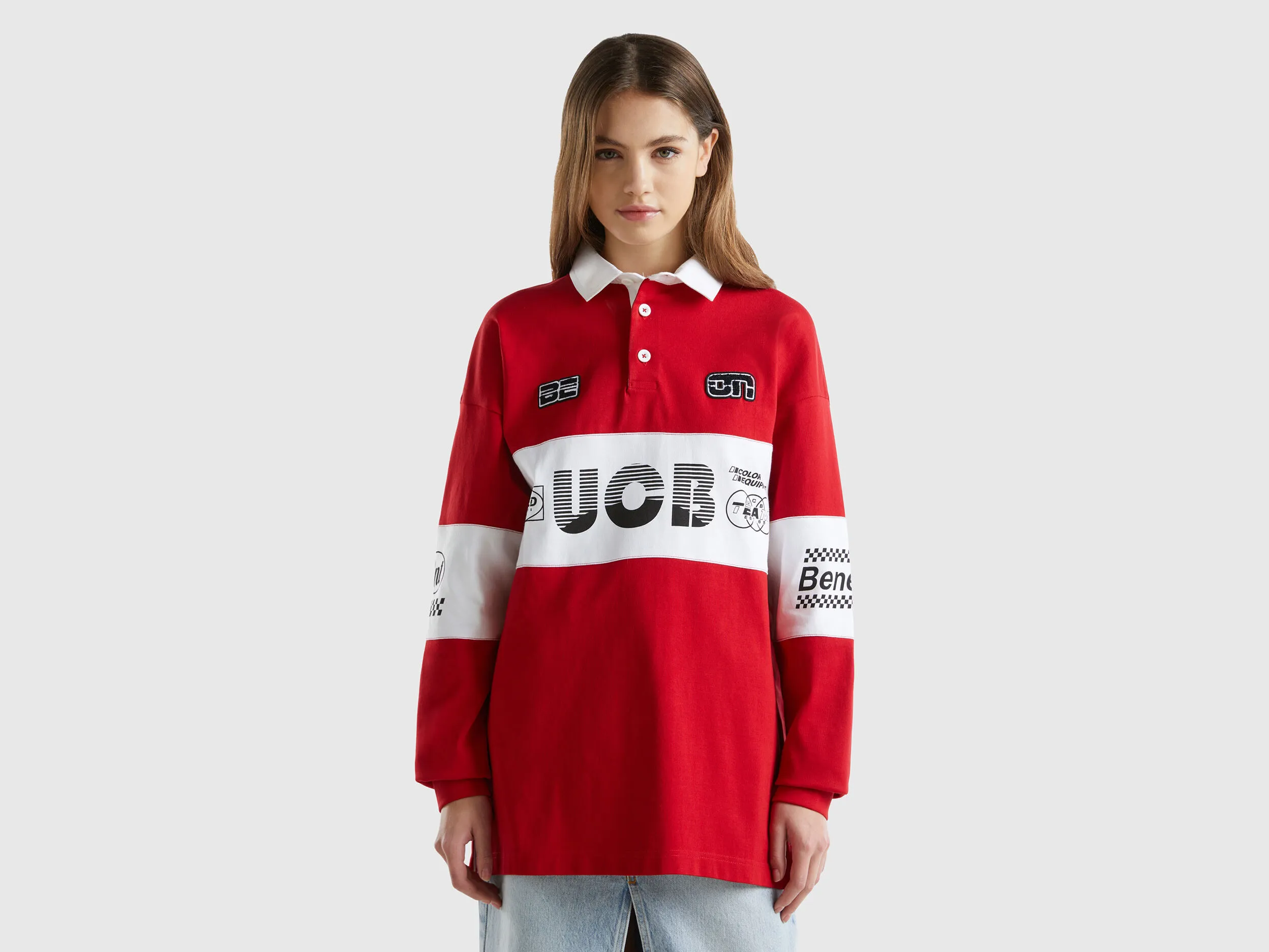 Polo rojo de rugby