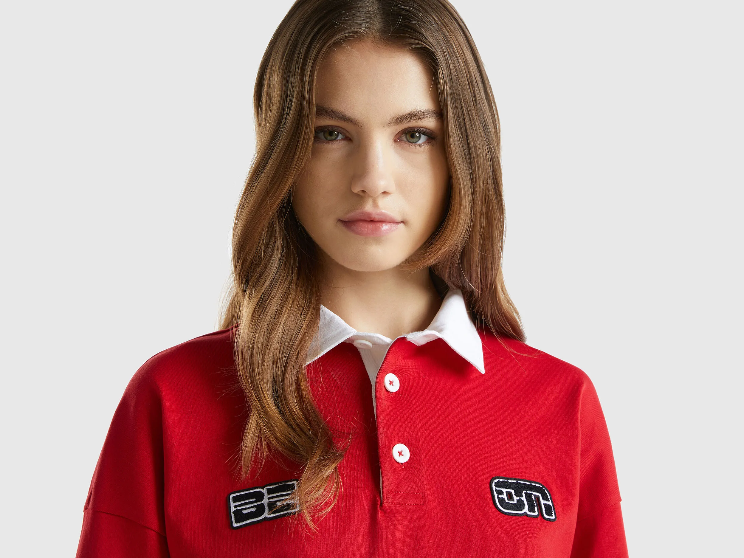 Polo rojo de rugby