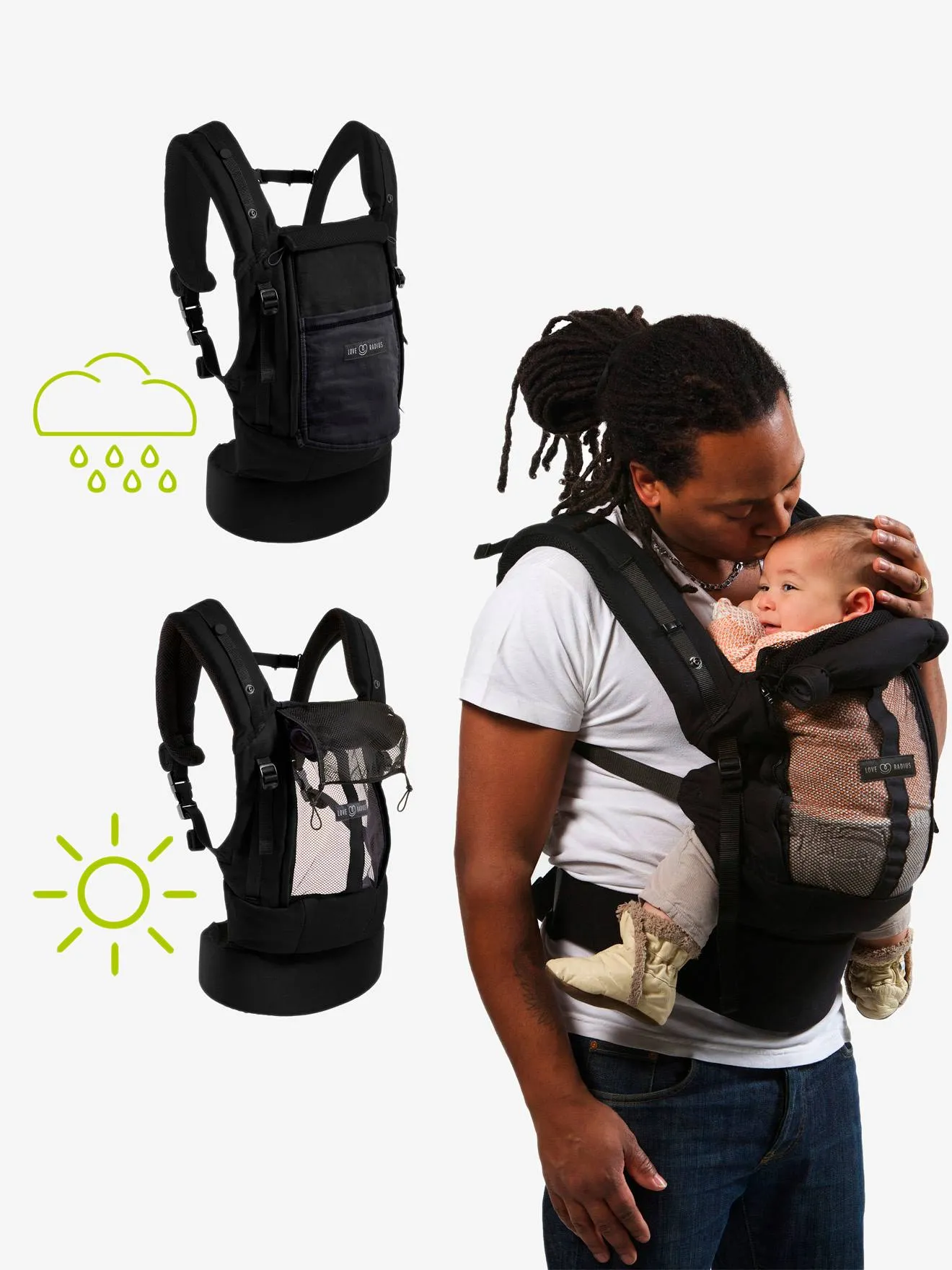 Portabebé Physio Carrier LOVE RADIUS by JE PORTE MON BEBE