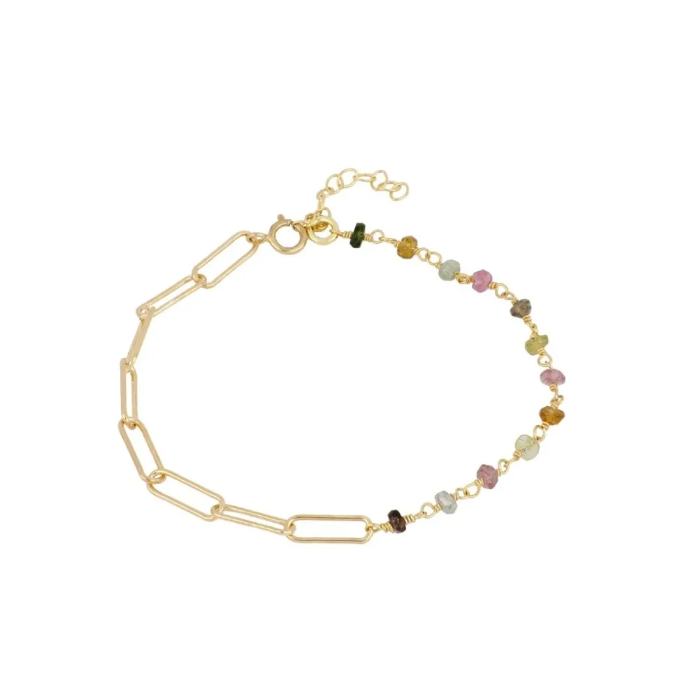 Pulsera Ibiza Turmalina Oro