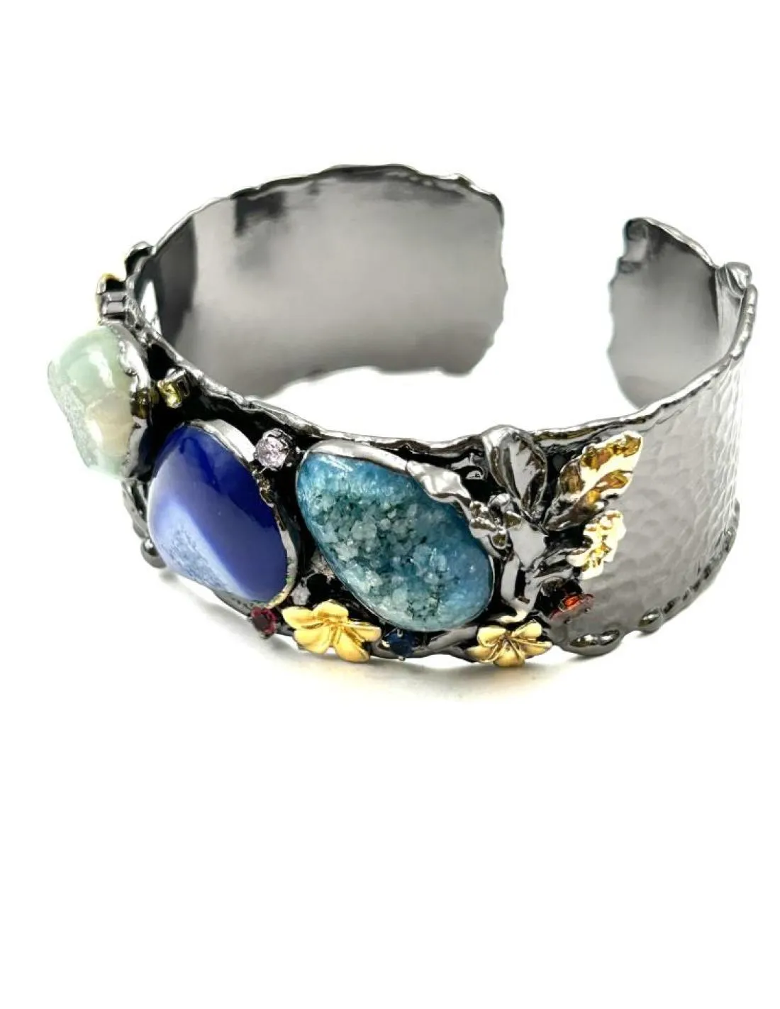 PULSERAS DE PIEDRAS AZULES DISEÑO ACTUAL PARA BODA Y EVENTOS