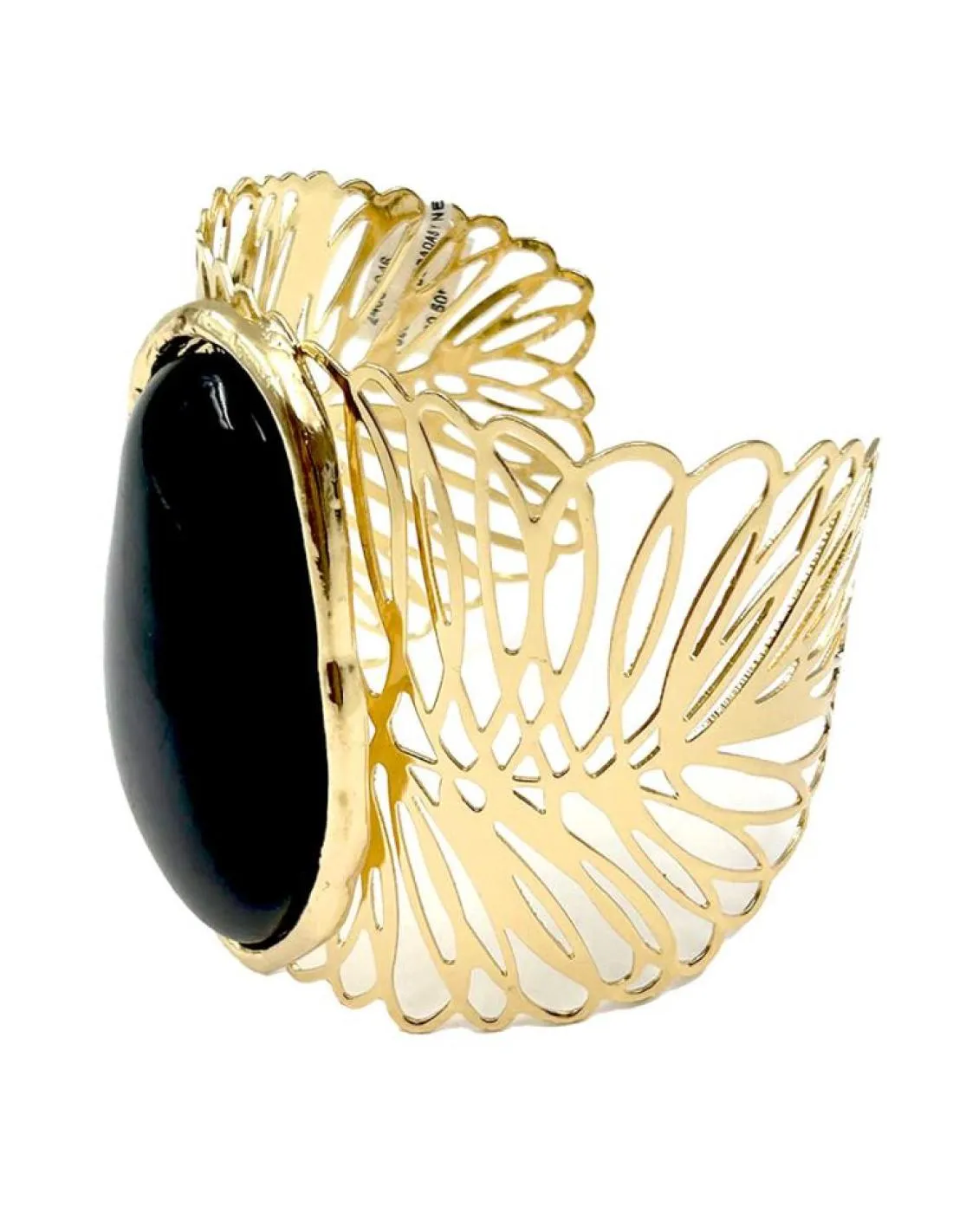 PULSERAS DORADAS Y NEGRAS ANCHAS PARA BODAS Y EVENTOS