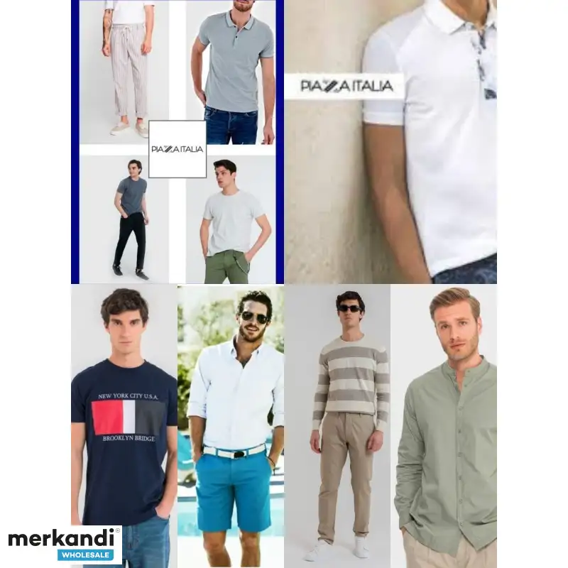 ROPA HOMBRE VERANO MARCA PIAZZA ITALIA  LOTE EXCLUSIVO MERKANDI