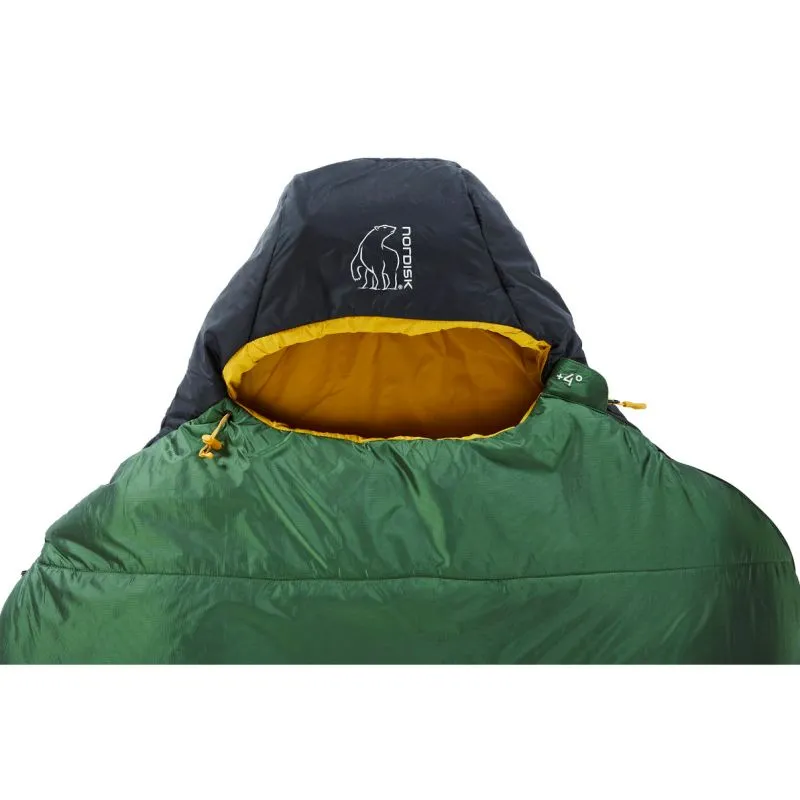 Saco de dormir NORDISK Gormsson +4° M Curve (Verde alcachofa)