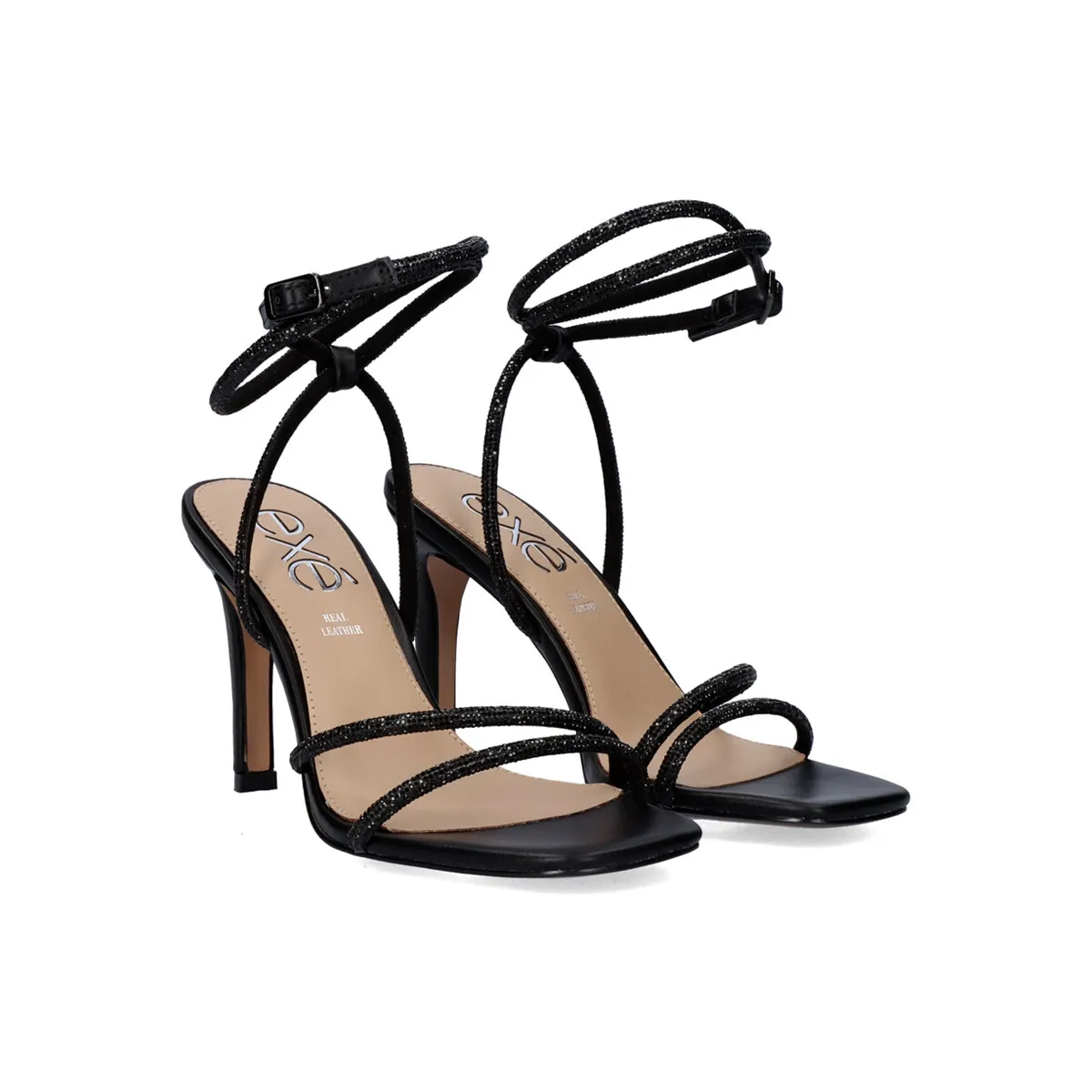 SANDALIA TACÓN ALTO VICTORIA360 BLACK