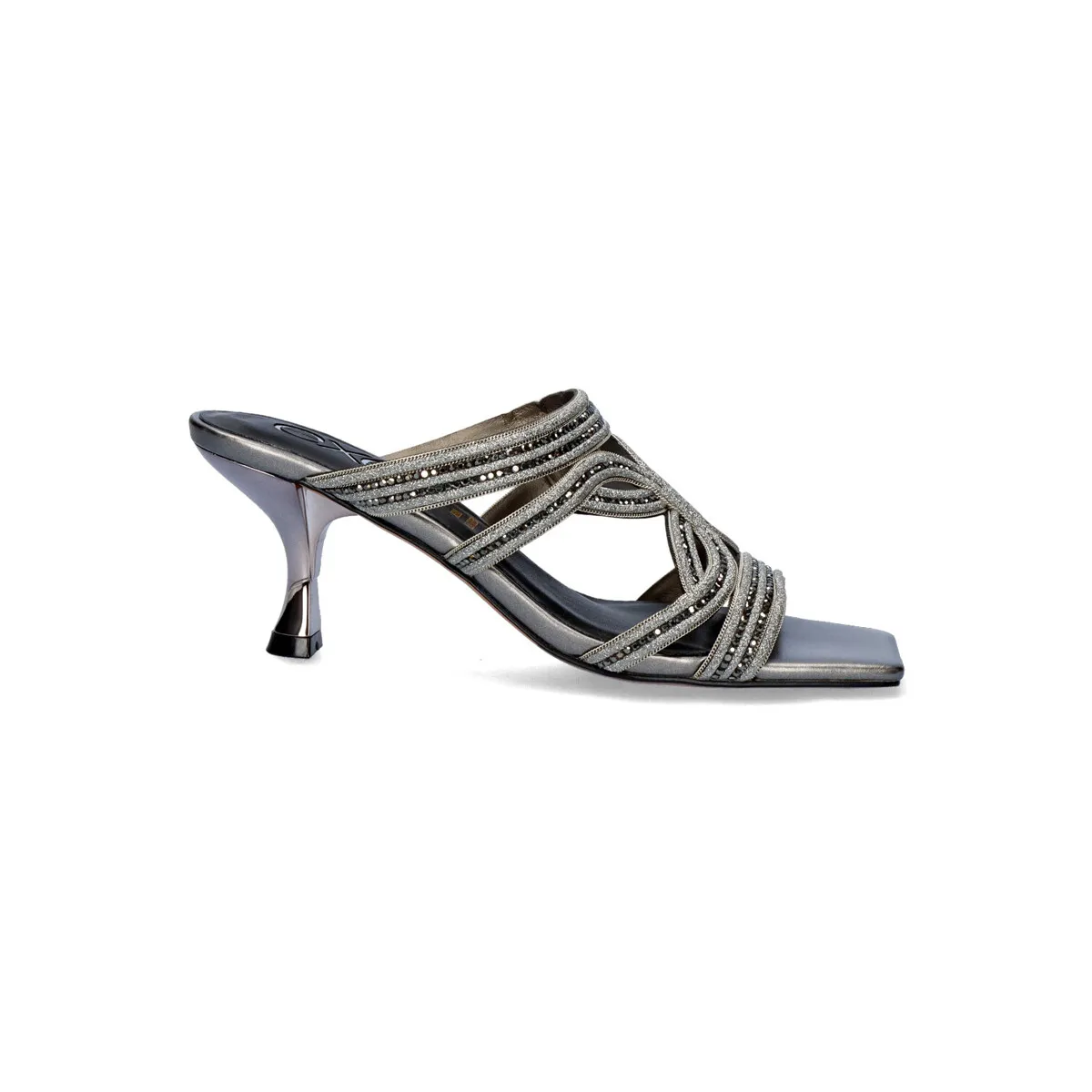 SANDALIA TACÓN BAJO  JENIFER126 PEWTER