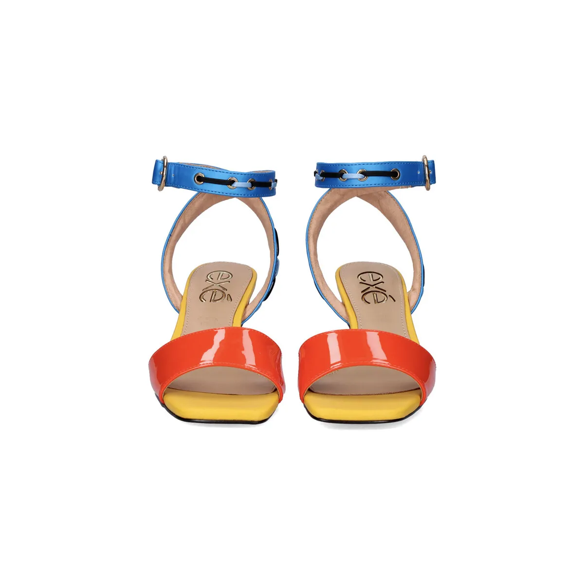 SANDALIA TACÓN BAJO  NATALIE125 CORAL