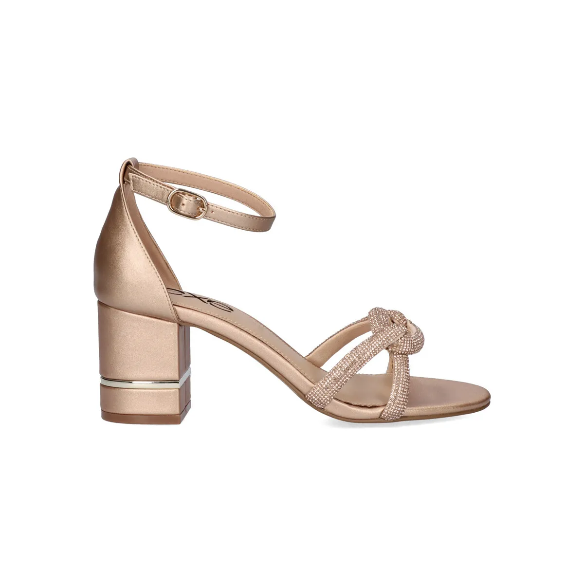 SANDALIA TACÓN BAJO PENNY247 PINK GOLD