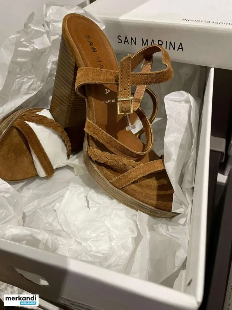 Sandalias de piel para mujer de la marca San Marina