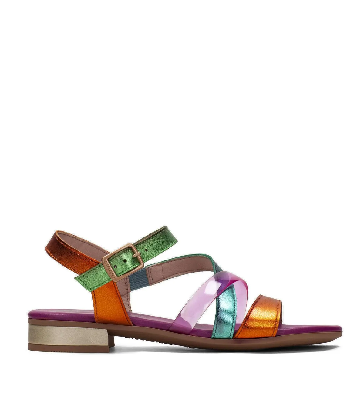 SANDALIAS DE TACÓN BAJO FUXIA HISPANITAS MENORCA CHV243367