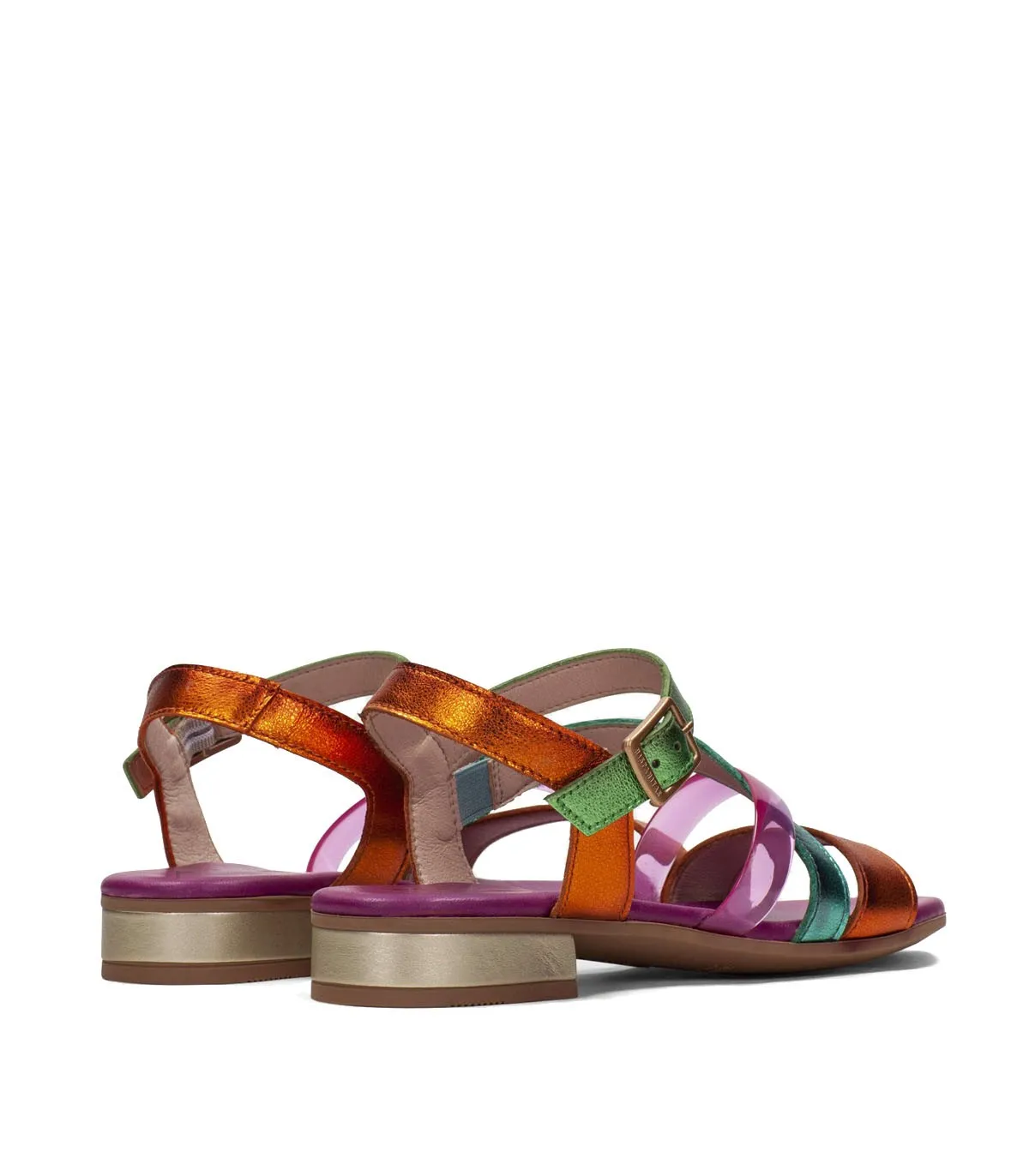SANDALIAS DE TACÓN BAJO FUXIA HISPANITAS MENORCA CHV243367