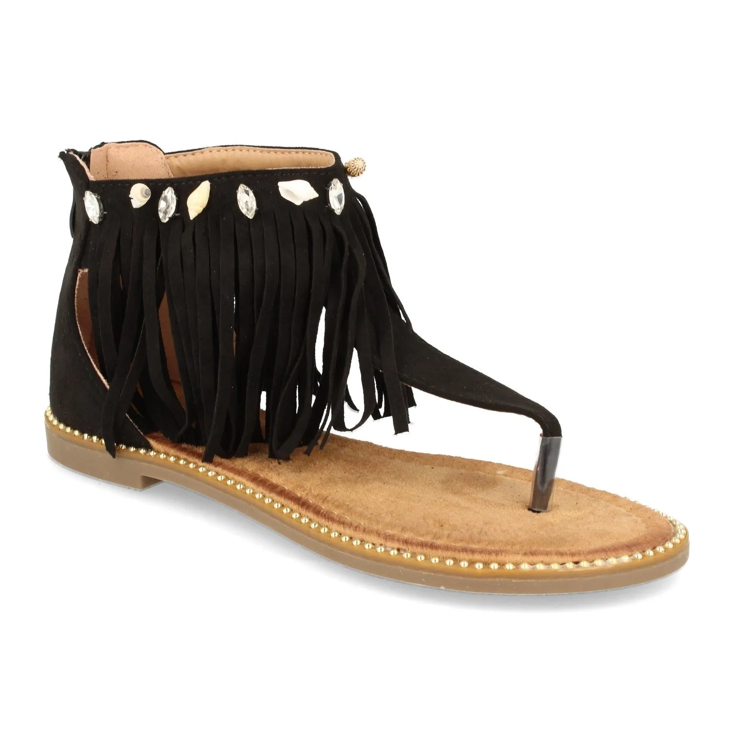 Sandalias mujer diseño esclava color negro