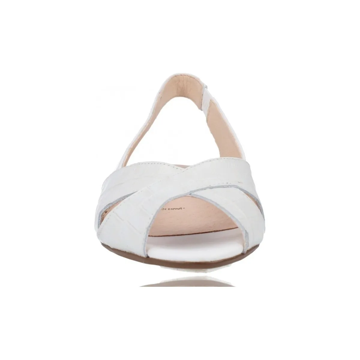Sandalias Planas de Piel para Mujer de  5542