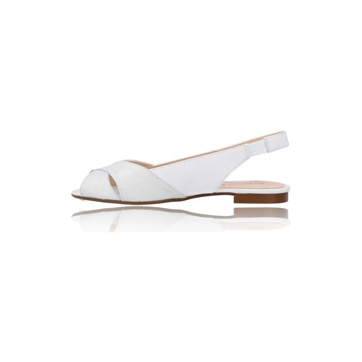 Sandalias Planas de Piel para Mujer de  5542