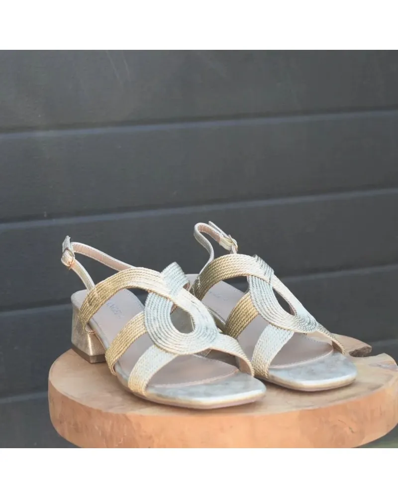 Sandalias tacón bajo DANGELA 23108