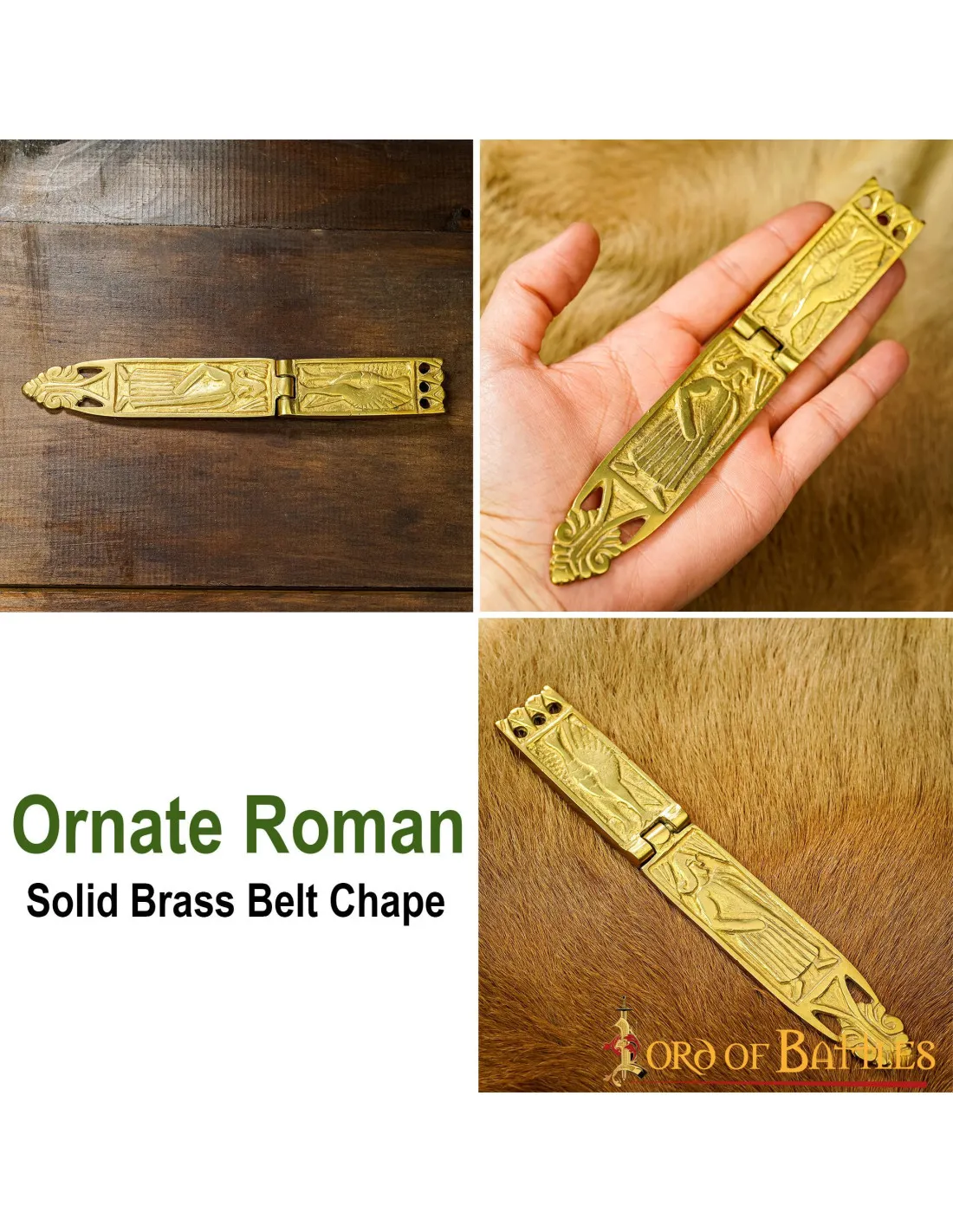 Set 5 Tiras latón para hacer tu cingulum romano