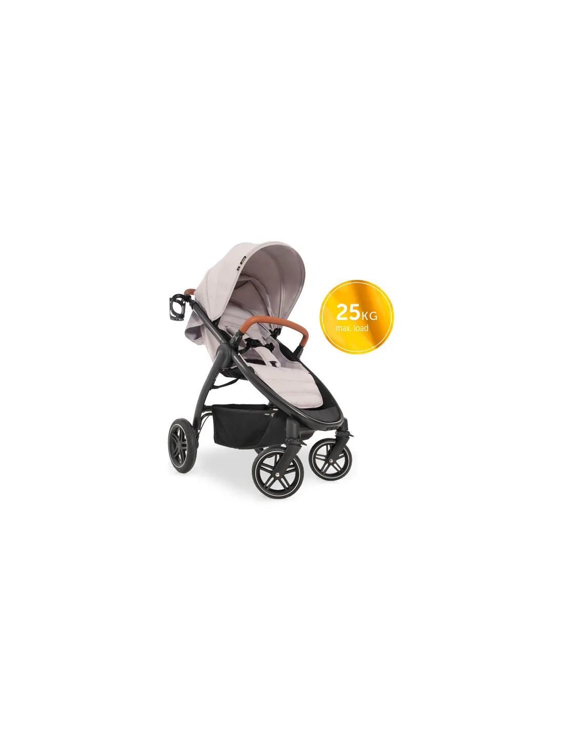 Silla de paseo Uptown beige de Hauck elegante todoterreno