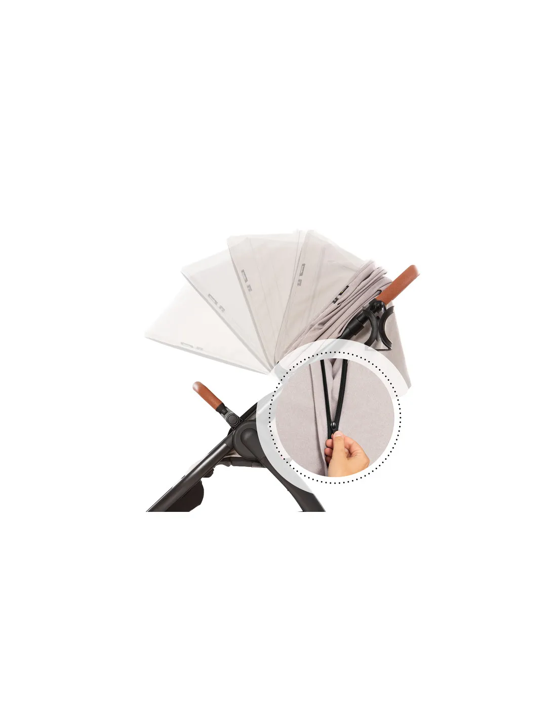 Silla de paseo Uptown beige de Hauck elegante todoterreno