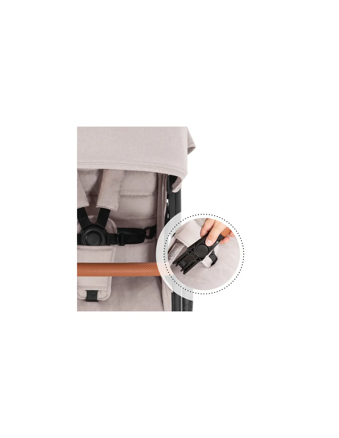 Silla de paseo Uptown beige de Hauck elegante todoterreno