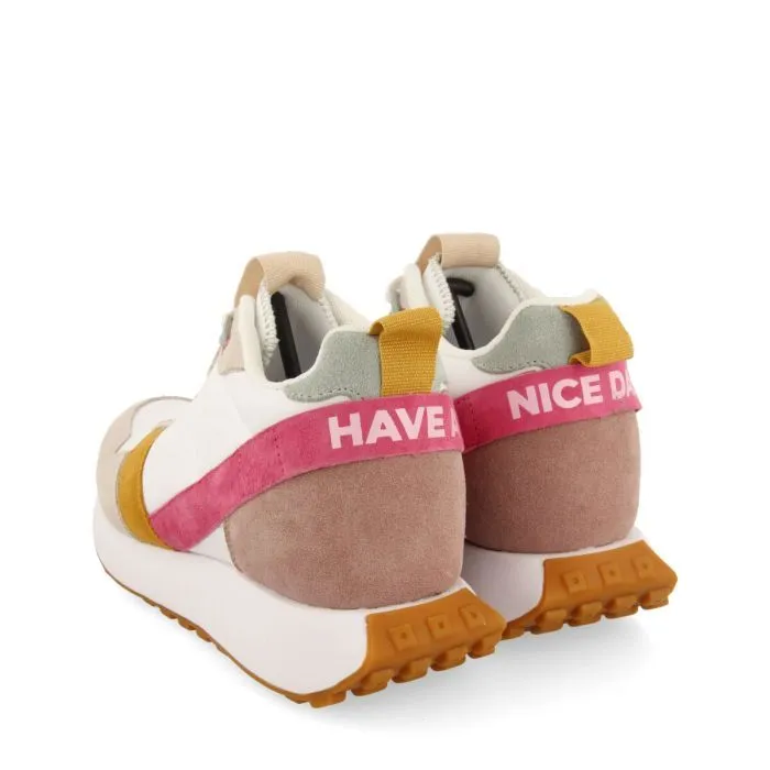 Sneakers GIOSEPPO blancas de inspiración retro con cuña interna VINCLY