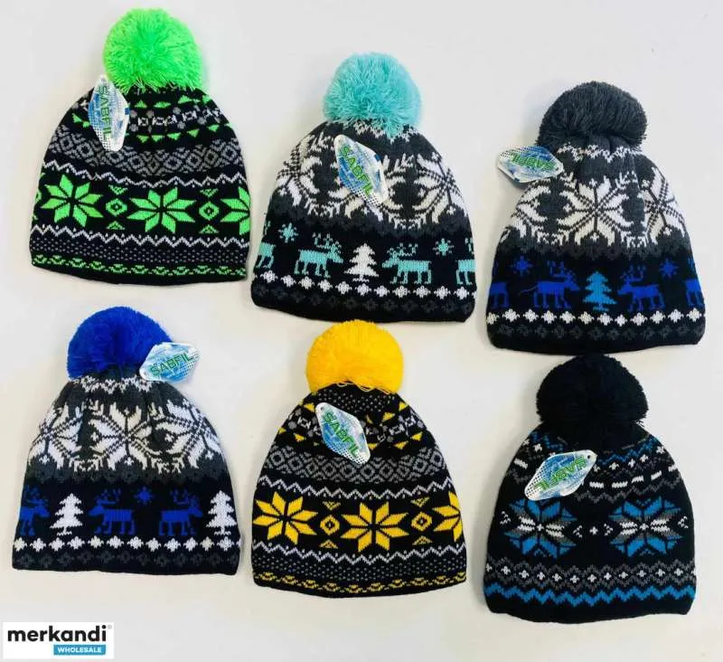 SOMBRERO DE HOMBRE CON POMPóN  COLORES SURTIDOS  NUEVO  OTOñO/INVIERNO
