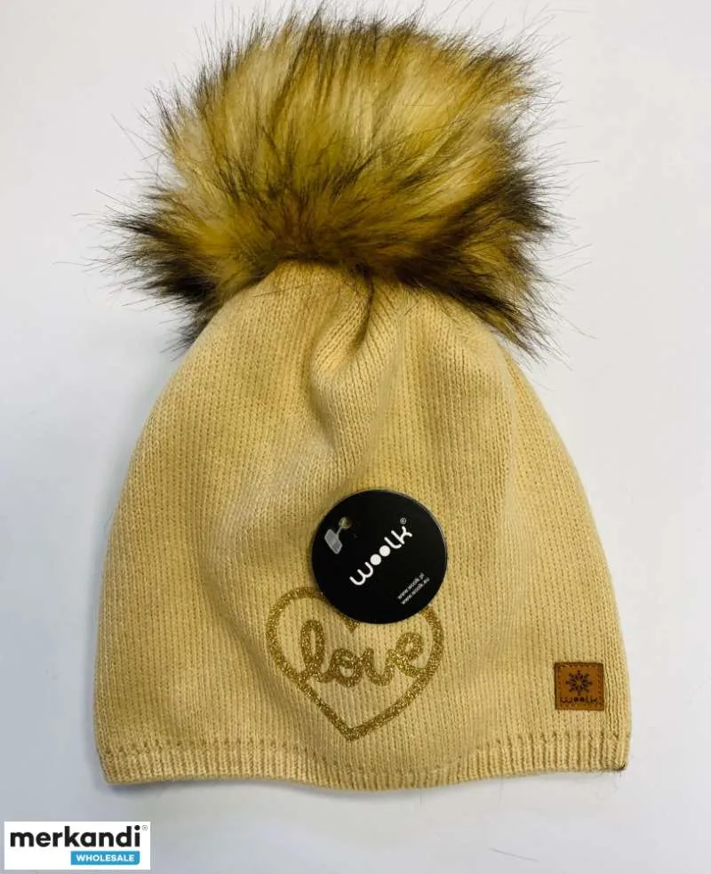 SOMBRERO DE MUJER CON ESTAMPADO Y PURPURINA  MEZCLA DE COLORES  OTOñO/INVIERNO