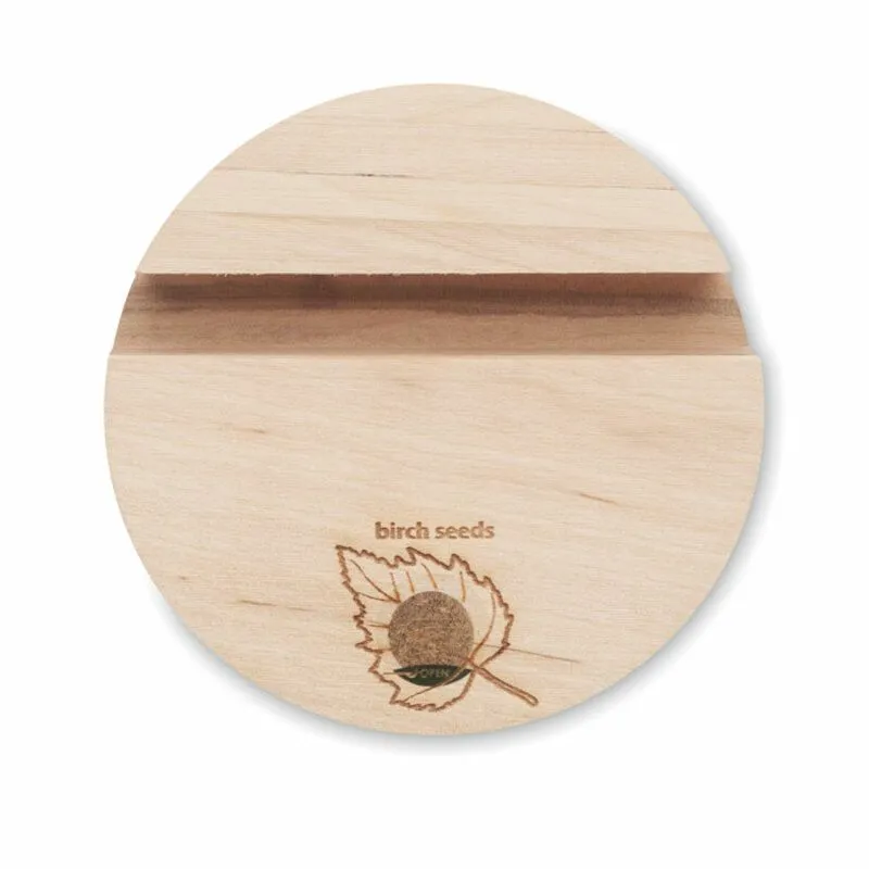 Soporte de móvil promocional con semillas Grouw Round Stand