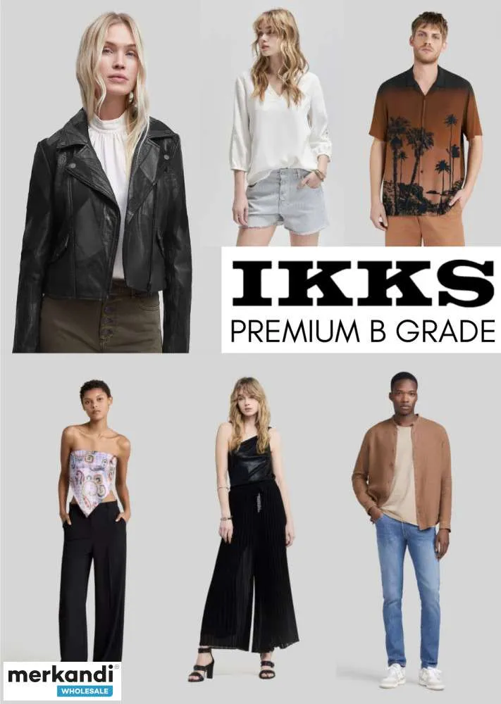 STOCK DE ROPA IKKS PREMIUM GRADO B PARA MUJERES Y HOMBRES: MEZCLA VERANOINVIERNO