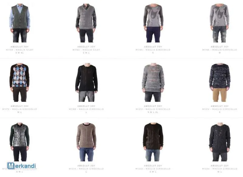 STOCK DE SUETERS HOMBRE ABSOLUT JOY OTOÑO / INVIERNO
