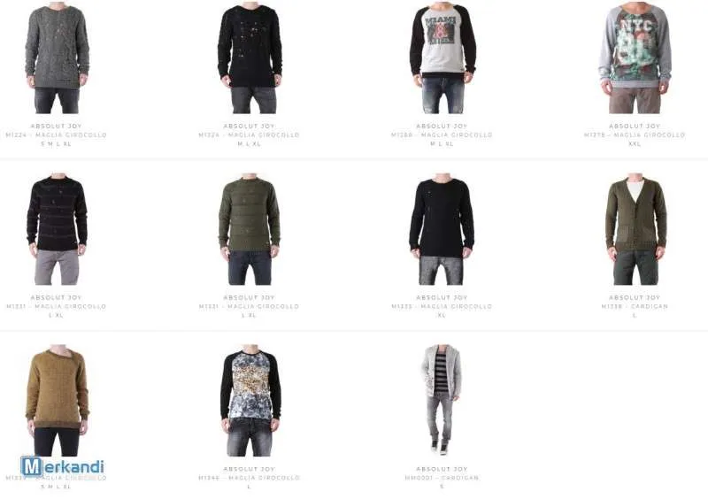 STOCK DE SUETERS HOMBRE ABSOLUT JOY OTOÑO / INVIERNO