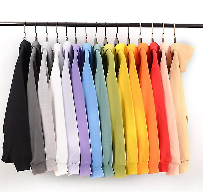 SUDADERA DE COLOR SóLIDO PARA HOMBRE Y MUJER SUDADERA CON CAPUCHA CHAQUETA OTOñO/INVIERNO SXXXL