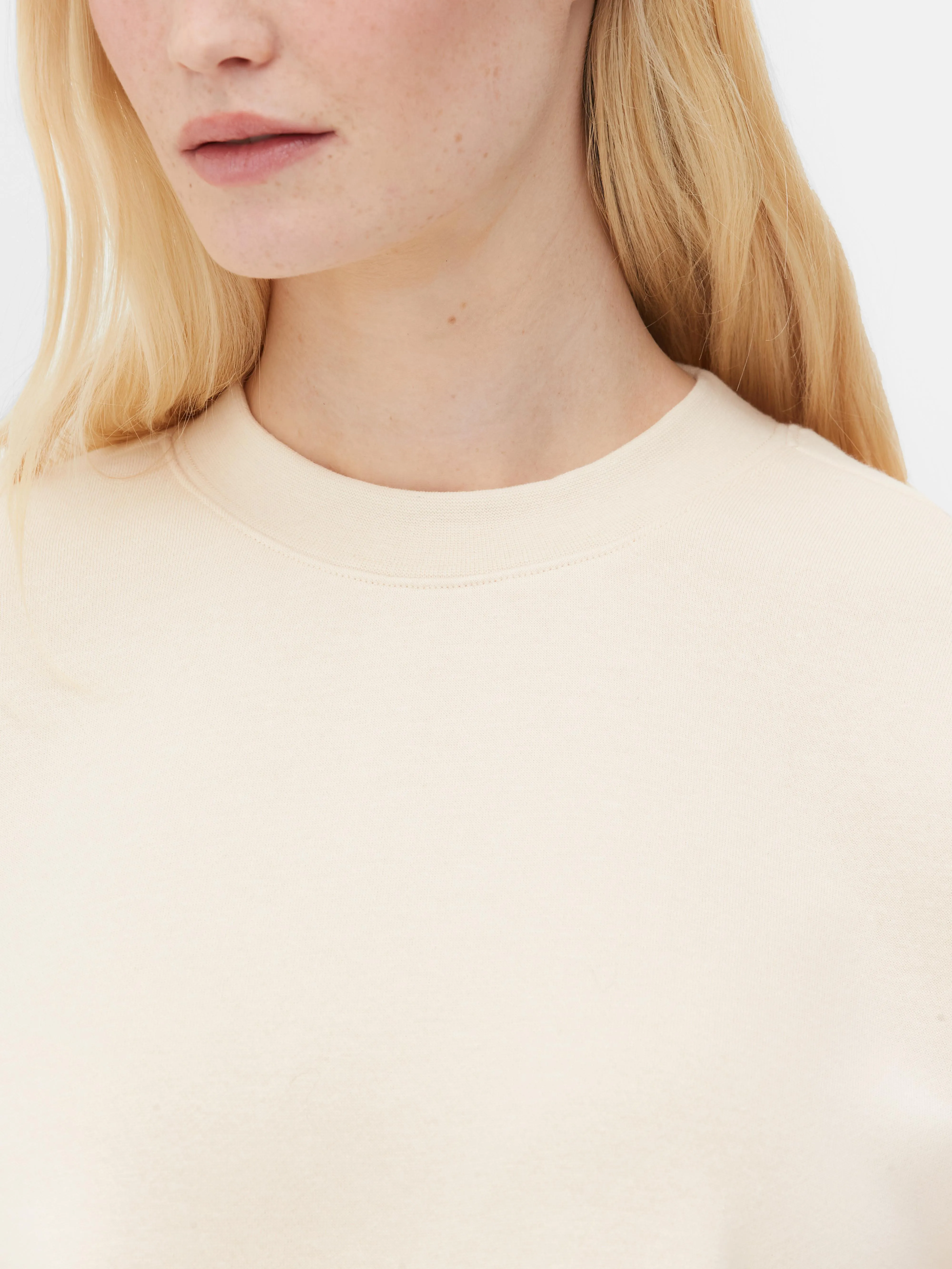 Sudadera de cuello redondo