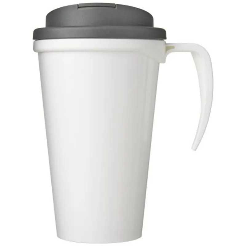 Taza con tapa personalizable de 350 ml. Brite Americano