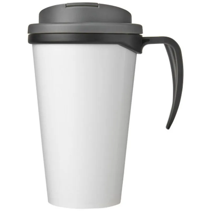 Taza con tapa personalizable de 350 ml. Brite Americano
