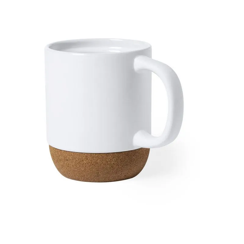 Taza de cerámica y corcho personalizada 420 ml. Bokun