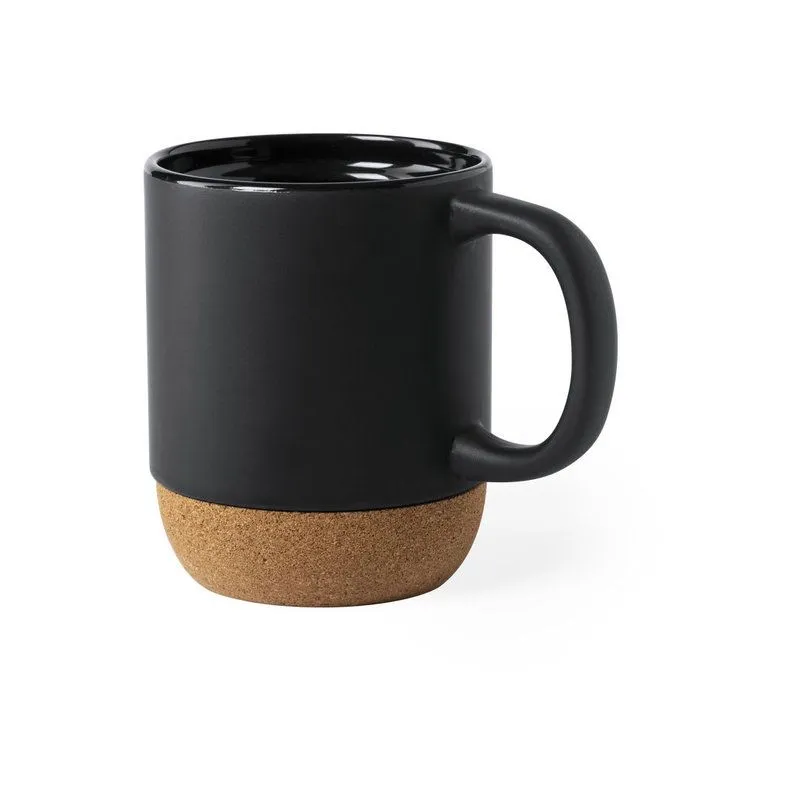 Taza de cerámica y corcho personalizada 420 ml. Bokun