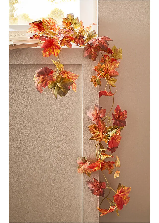 TELA DECORATIVA "HOJAS DE OTOñO" ROJOVERDEAMARILLO