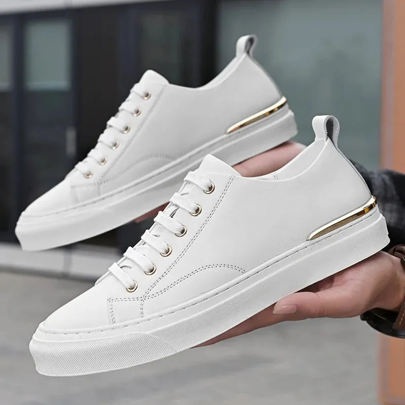 Tenis De Estilo Clásico En Leather Para Hombre
