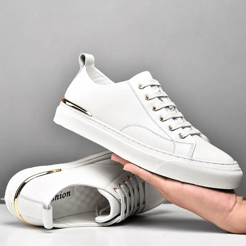 Tenis De Estilo Clásico En Leather Para Hombre